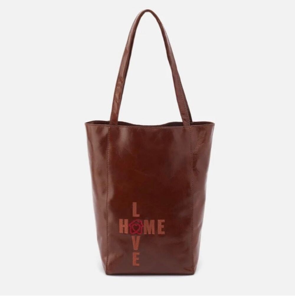 Hobo Habitat for Humanity The Giving Tote Limited Edition Brown Leather Bag